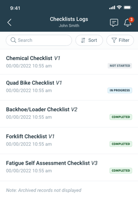 checklist-logs-list