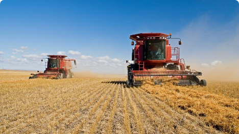 Agricultural Contractors using machinery