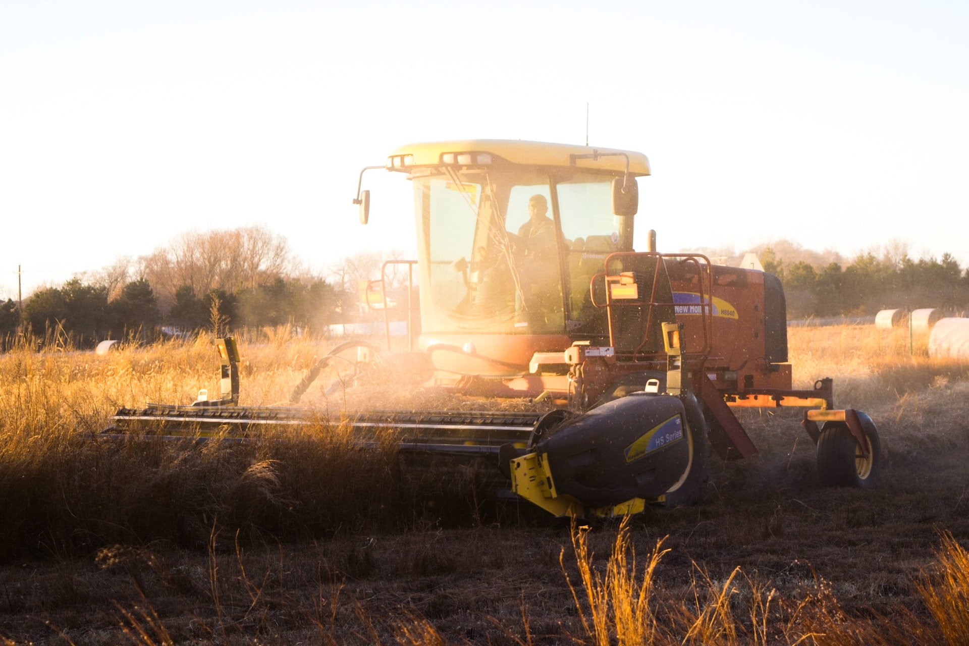 Farm Tractor during sunset